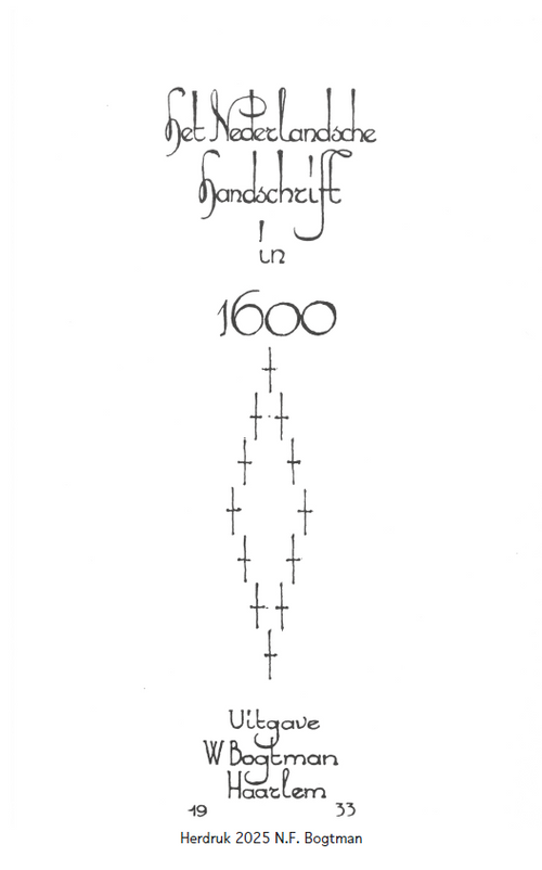 Het Nederlandsche Handschrift in 1600