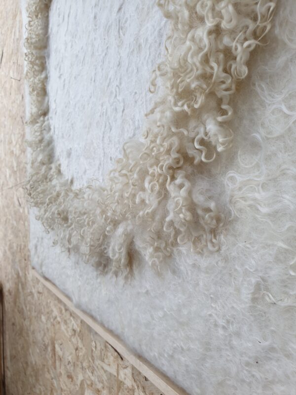 wolschilderij wool painting Natalie Wool
